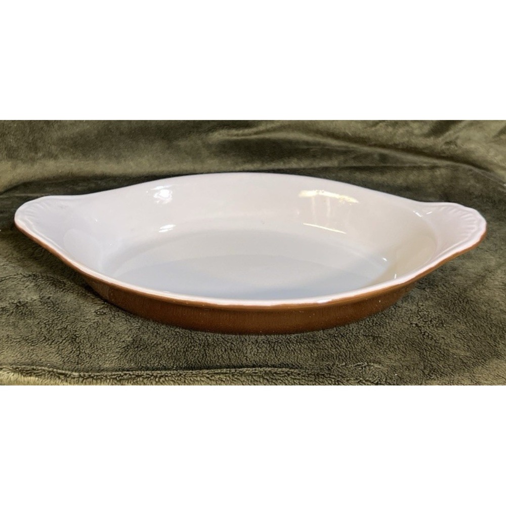 Vtg Hall Oval Brown Baking Dish # 529  Made in USA‎ preowned (1923)